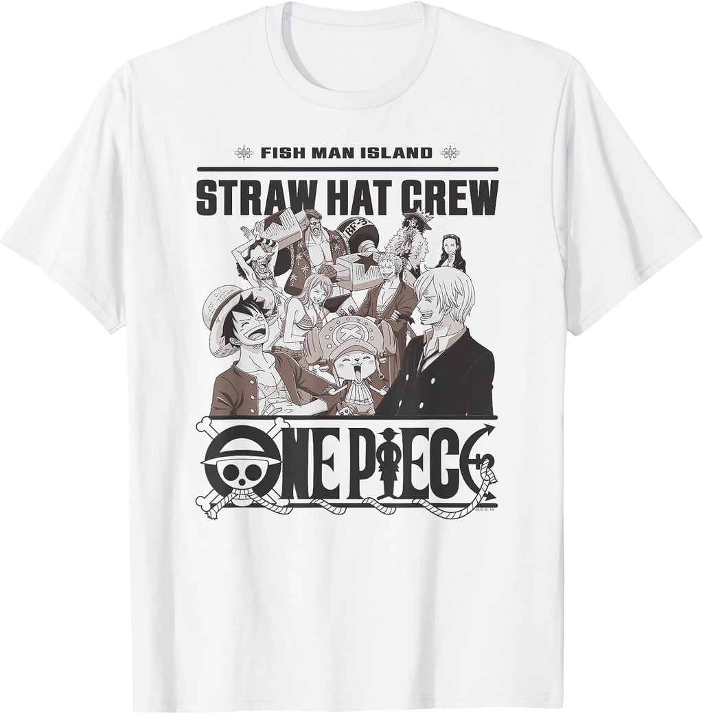 Anime Straw Hat Crew Fish Man Island T-Shirt