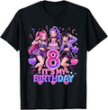 It's My 8th Birthday K-Pop Girl Cute 8 Year Old Party Tee T-Shirt