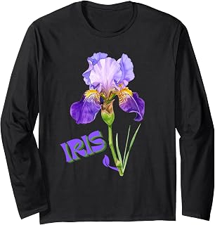 IRIS Flower Garden Irises Long Sleeve T-Shirt