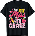 Cute Back to School First Day of Fourth 4th Grade Girls Kids T-Shirt