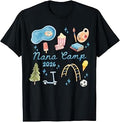 Nana Camp 2026 Family Vacation Summer Camping Crew Kids T-Shirt