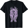 Anime Eyes Girl Hearts Manga Otaku Grunge Goth Alt Aesthetic T-Shirt