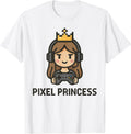 Girl Gamers Video Womens Gaming Princess Girls Gamer Girls T-Shirt