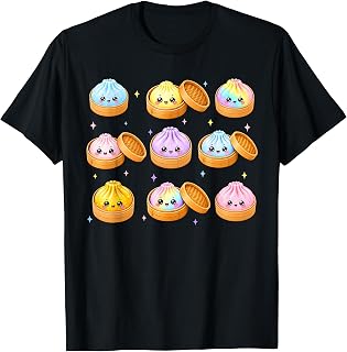 Cute Dumpling Kawaii Anime Dumpling Lovers Girls Kids T-Shirt