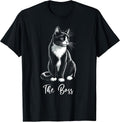 The Boss Tuxedo Cat Lover Kitten Tuxedo Cat Owner T-Shirt