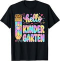 Hello Kindergarten Tie Dye Back to School Girls Teacher T-Shirt