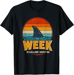 Shark Vintage Ocean Wildlife Week Summer 2026 Shark Lovers T-Shirt