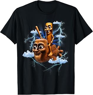 Funny Triple T Riding Fly Tung Tung Sahur Brainrot Meme T-Shirt