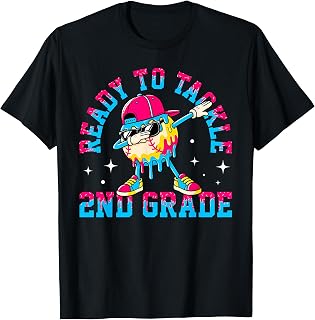 Ready to Tackle 2nd Grade First Day of School Baseball Boys T-Shirt