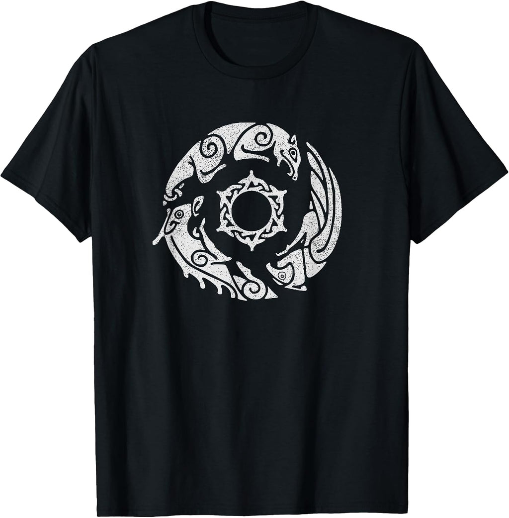 Distressed Crimson Desert Symbol of Pywel Design for Gamers T-Shirt