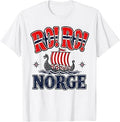 Ro Ro Norway Flag Soccer Norwegian Supporter Fan T-Shirt T-Shirt