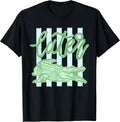 Retro Striped Everyday Later Gator Alligator Summer Coastal T-Shirt