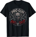 2nd Amendment Pro Gun Anti Idiot Shirt Vintage USA Flag T-Shirt