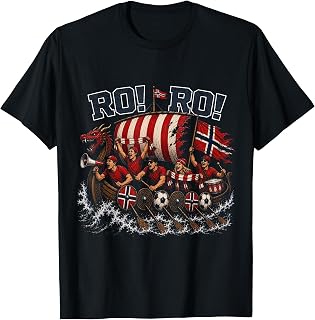 Ro Ro Norway Soccer Fan Chant Viking Row Supporter Vintage T-Shirt