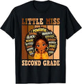 2nd Grade Black Girls Back to School Second Grade Melanin T-Shirt