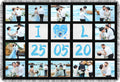 GEKIXUTP 1 Pack Sublimation Blanket Blanks 40"X60" Throw Blankets for Heat Press, DIY Custom Personalised Sublimation Photo with 20 Panel