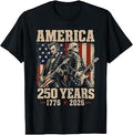 Abe Lincoln George Washington Guitar 250th Anniversary USA T-Shirt