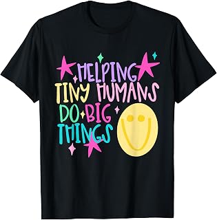 Retro Back to School Helping Tiny Humans Do Big Things Cute T-Shirt