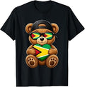 Guyanese Flag Teddy Bear Heart Heritage Outfit Guyana T-Shirt
