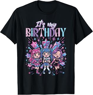 Its My Birthday Kpop Girls Cute K-Pop Bday Party Kids Youth T-Shirt