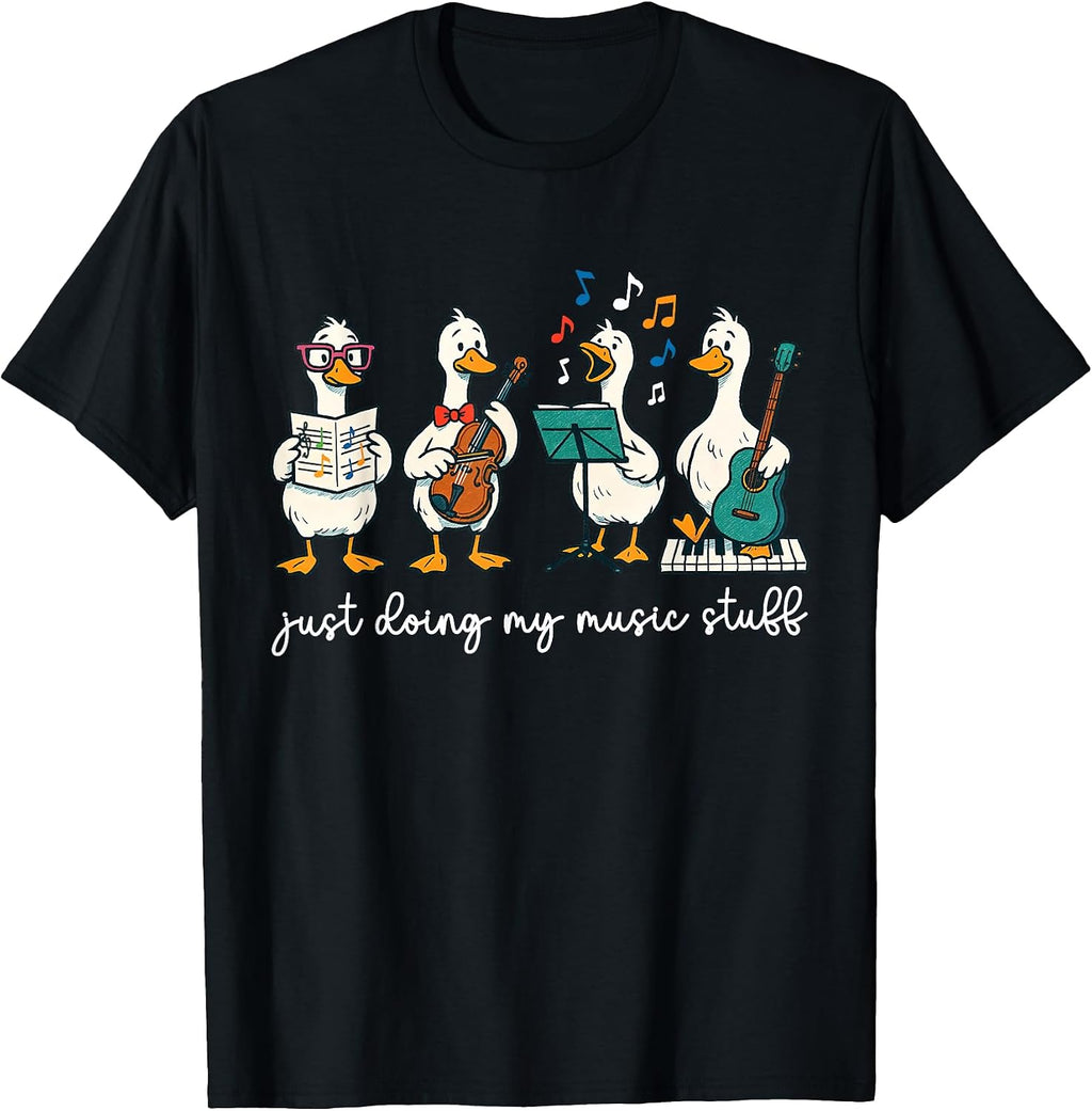 Silly Goose Musician Cute Band Music Teacher Choir Chorister T-Shirt