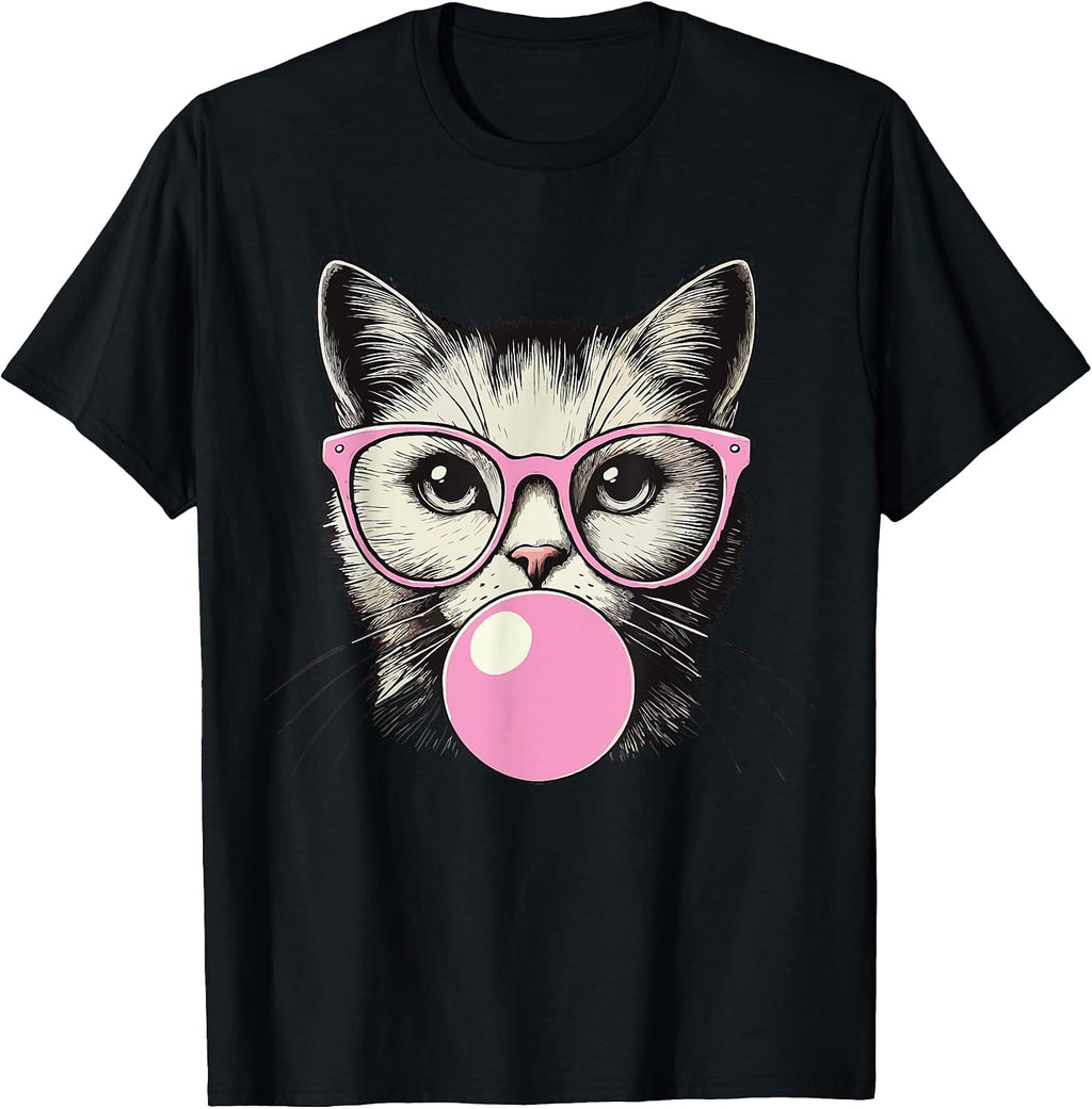 Cute Cat Shirt for Women Funny Cat Lovers T-Shirt