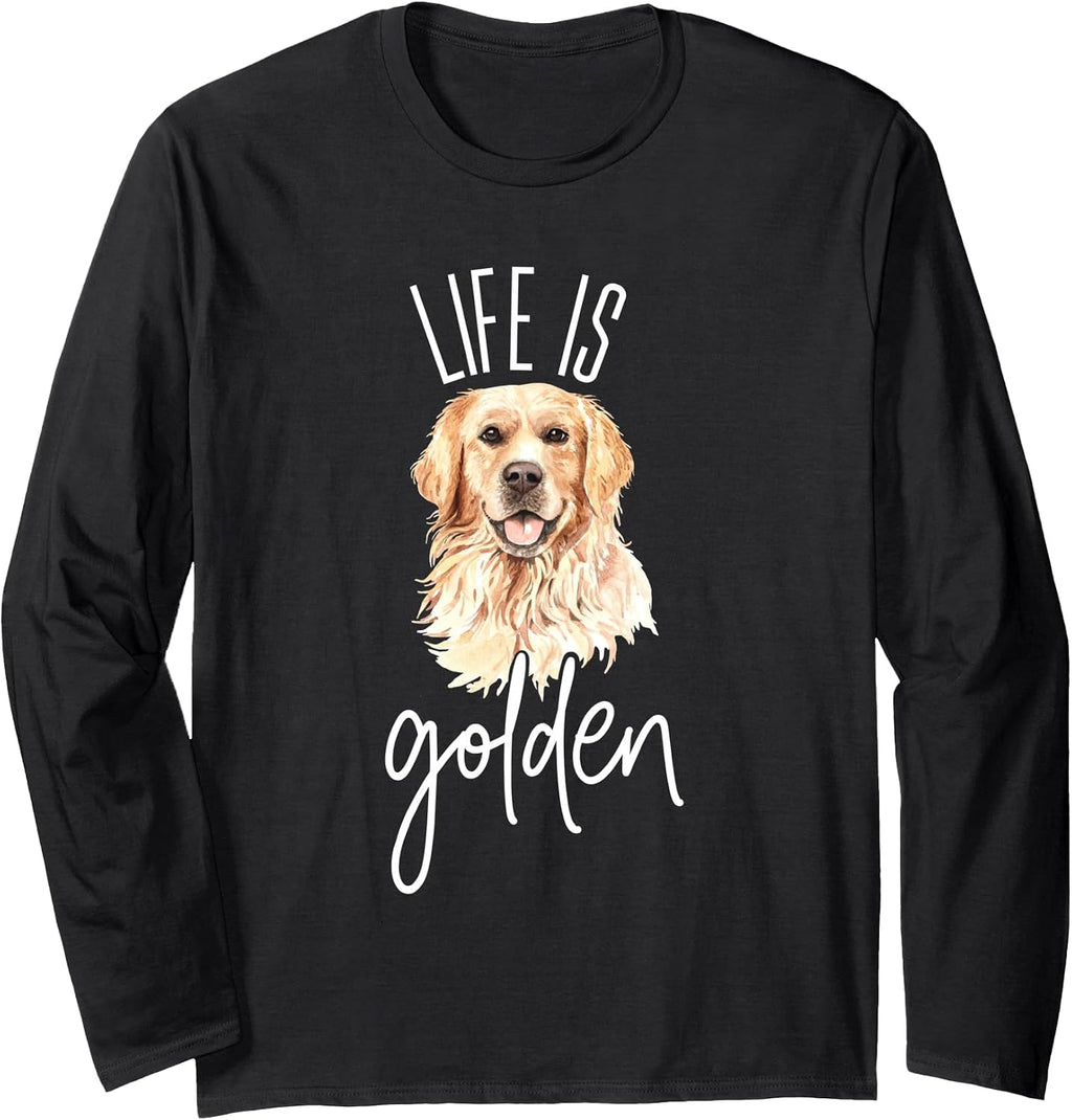 Golden Retriever Design for Dog Lovers and Pet Parents Long Sleeve T-Shirt