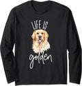 Golden Retriever Design for Dog Lovers and Pet Parents Long Sleeve T-Shirt
