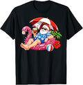 Christmas in July Pool Summer Santa Xmas for Women Men Kids T-Shirt