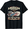 American Horsepower 250 Years of Freedom Muscle Car T-Shirt