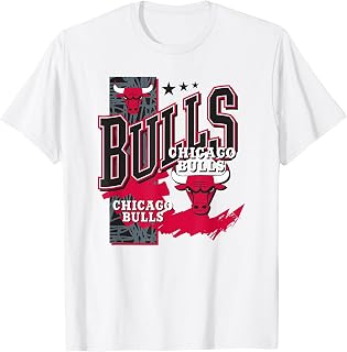 NBA Official Chicago Bulls Barred Player T-Shirt