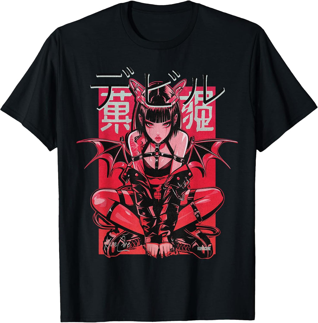 Japan Streetwear Cyberpunk Y2K Techwear Retro Manga Anime T-Shirt