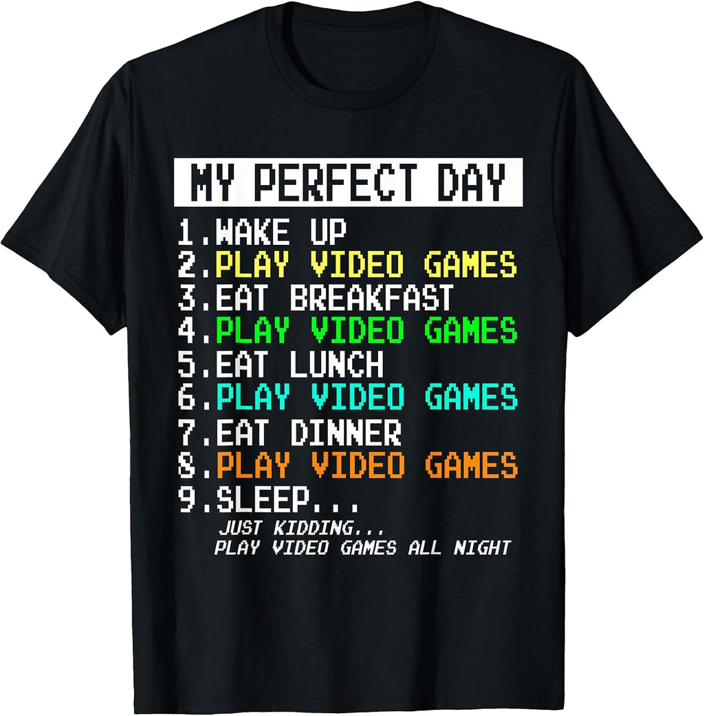 Gaming Apparel Video Game Gamer Gifts Men Boy Funny Humor T-Shirt