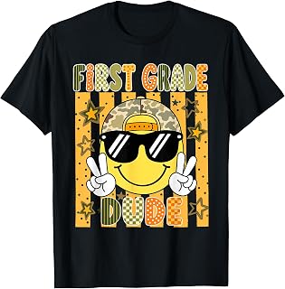 First Day of 1st Grade Shirt Boys First Grade Back to School T-Shirt