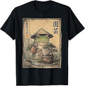 Funny Frog Bonsai Gardening Japanese Style Plant Lover T-Shirt