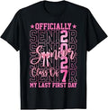 Officially A Senior My Last First Day Class of 2027 Coquette T-Shirt