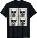 Funny French Bulldog Dog Lover Cute Frenchie Photo Booth T-Shirt