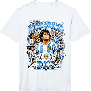 Diego Maradona 90s Vintage Bootleg Style Football Soccer Art Performance T-Shirt