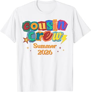 Cousin Crew Retro Summer Vacation Family Trip Matching Kids T-Shirt