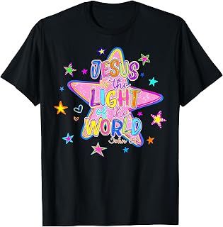Jesus is the Light of the World Christian Faith Art T-Shirt