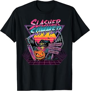 Slasher Summer Horror Movie Fan Retro T-Shirt