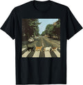 Road to Abbey Cats Parody Funny Cat Mom Lover Crossing T-Shirt