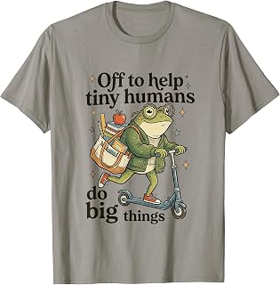 Off to Help Tiny-Humans Do Big Things Infant Toddler Teacher T-Shirt