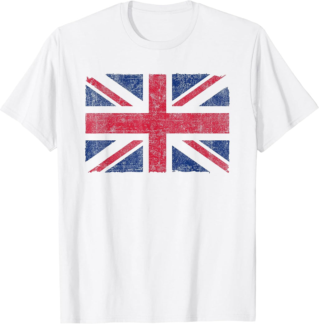 Retro Union Jack Vintage British Flag Great Britain UK T-Shirt