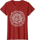 Gothic Black Rose Eye Illustration T-Shirt
