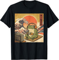 Gaming Frog Art Ukiyo-e Japanese Gamer Anime Men Women Boys T-Shirt