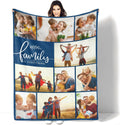 Custom Blanket with Photos: Made in USA, Personalized Blanket Memorial Gift 10 Photos Collage Customized Blankets, Throw Blanket for Family Lover Birthday Wedding Christmas, Crib