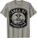 Funny Alien Area 51 Camping Disclosure UFO UAP T-Shirt