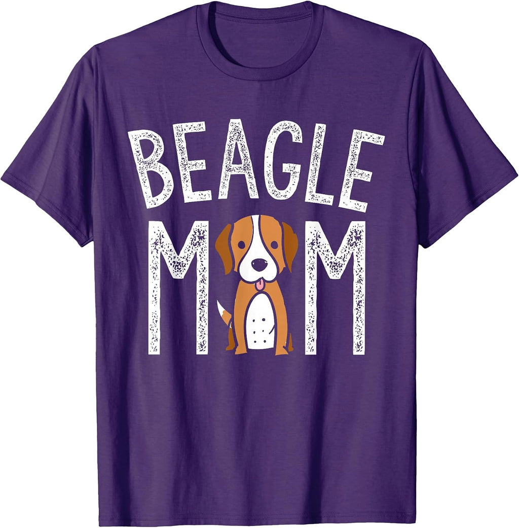 Beagle Mom Shirt Beagle Lover Gifts Funny Dog Mom Pet Tee T-Shirt