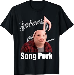 Funny Song Pork Music Note John Pork Dih Meme T-Shirt